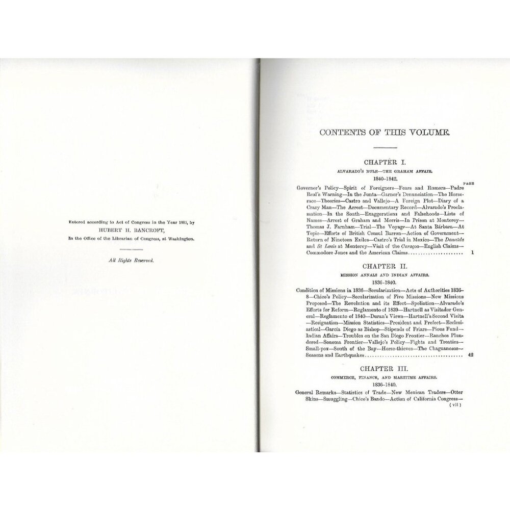 History of California, Volume IV, 1840–1845 by Hubert Howe Bancroft Volume XXI - Picture 6 of 11